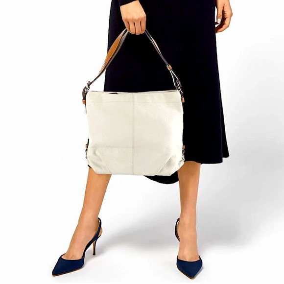 Vintage coach bag shoulder bag adjustable strap purse neutral minimalist - Picture 2 of 14